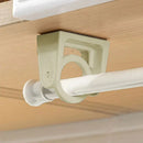 10 Peças de Suportes Giratórios 360° para Postes – Ganchos Retráteis Adesivos Sem Furos