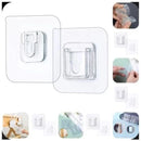 10 Pares de Ganchos adesivos  Dupla Face Super Forte Ate 8kg Sem Furos Pregos Para Banheiro E Cozinha