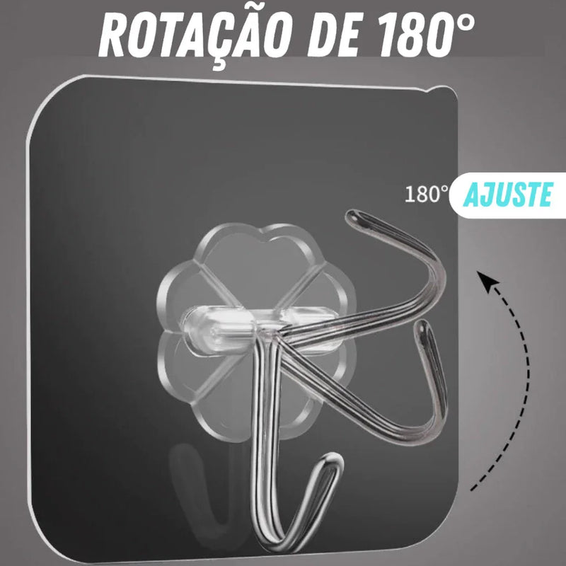 Kit 30 Ganchos Adesivos de Parede – Organização prática em qualquer ambiente!