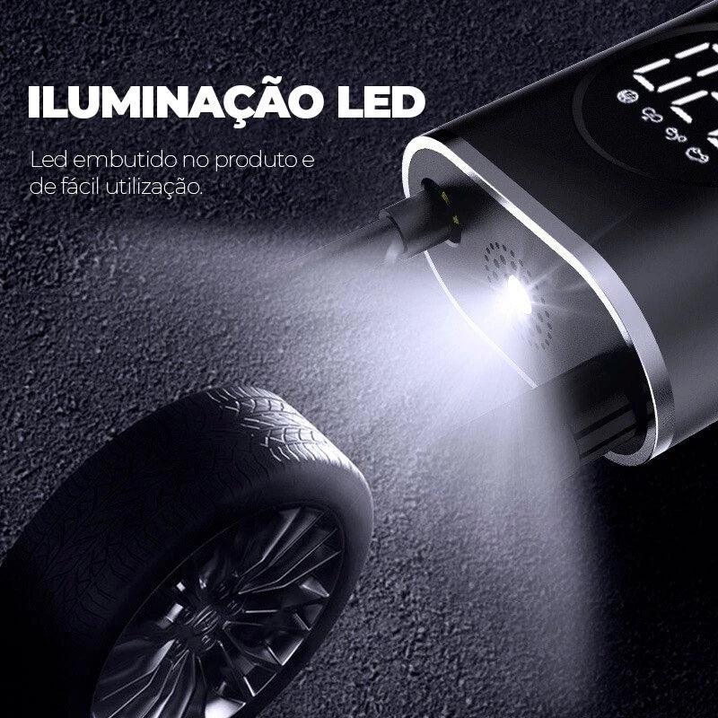 Bomba De Ar Elétrica Mini Portátil Sem Fio Compressor Para Motocicleta Bicicleta