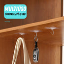 Kit 30 Ganchos Adesivos de Parede – Organização prática em qualquer ambiente!