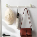 10 Peças de Suportes Giratórios 360° para Postes – Ganchos Retráteis Adesivos Sem Furos