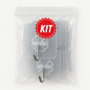 Kit 30 Ganchos Adesivos de Parede – Organização prática em qualquer ambiente!